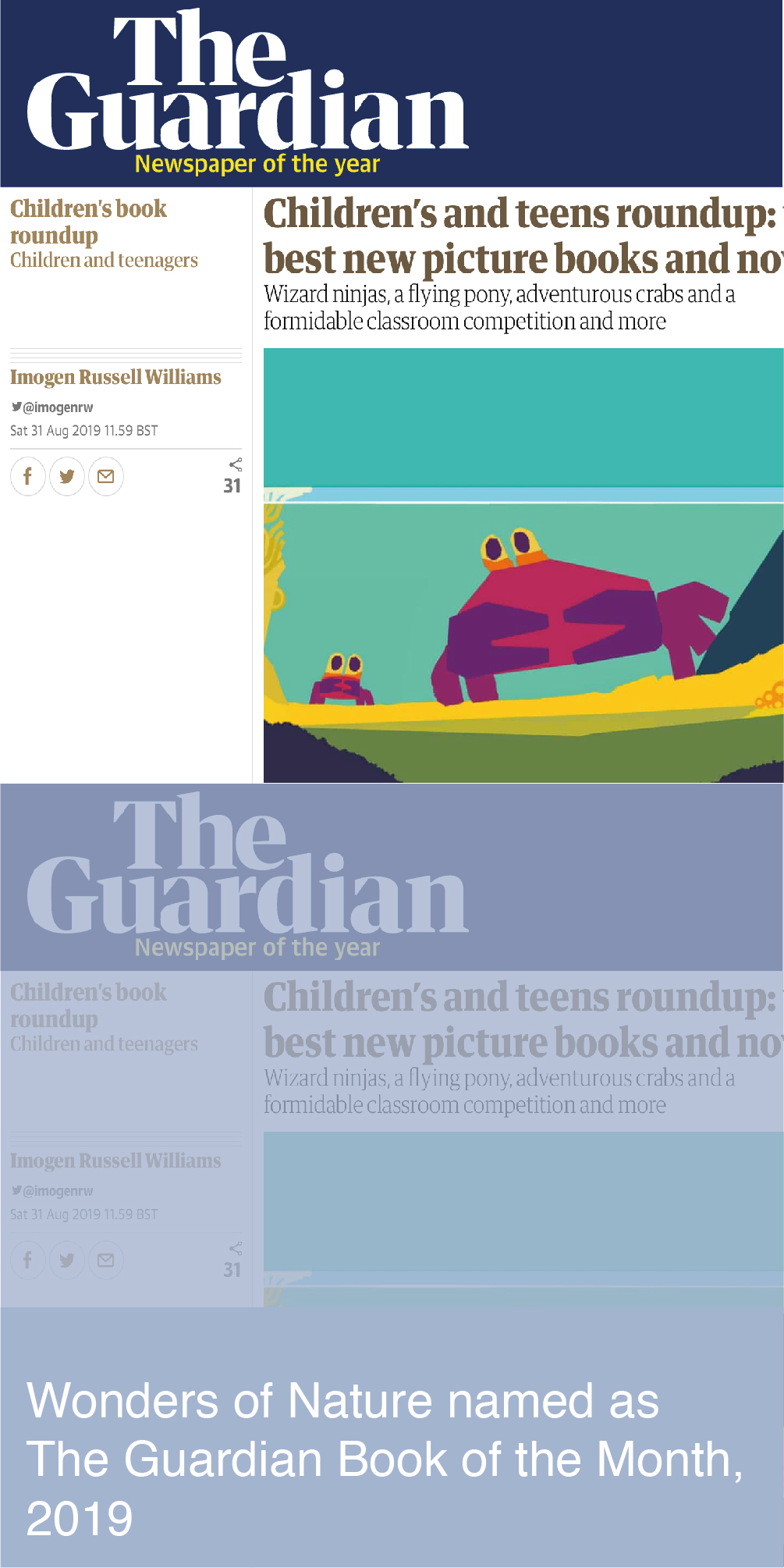 Book of the Month in The Guardian
