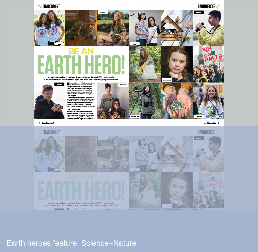 Earth Heroes feature for Science+Nature