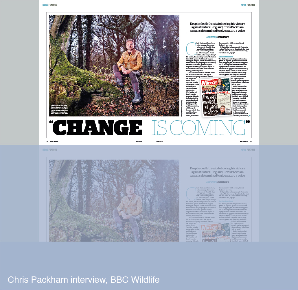 Chris Packham interview for BBC Wildlife